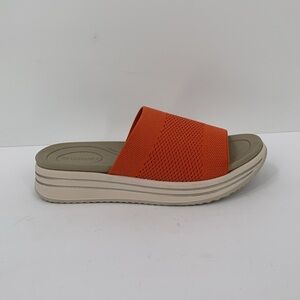 Remonte Jocelyn 61 slide sandals rust orange comfort wedge platform knitted 37 6